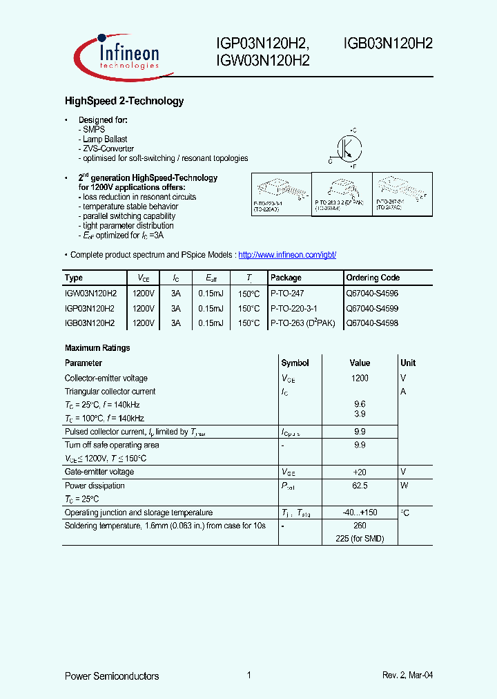 IGW03N120H2NBSP_333004.PDF Datasheet