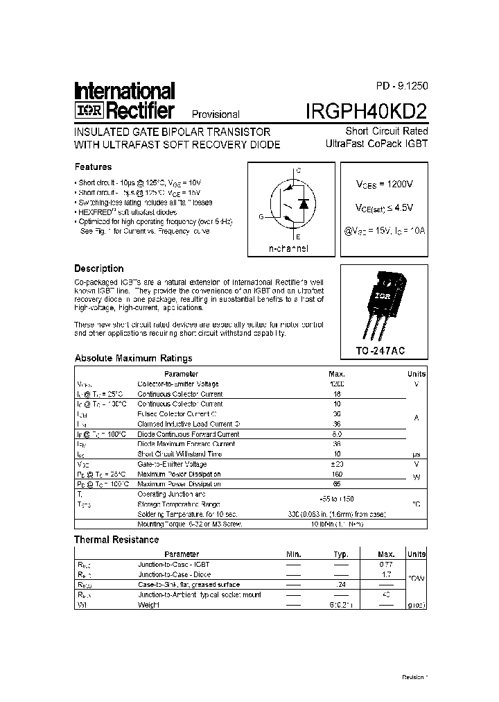 IRGPH40KD2_310746.PDF Datasheet