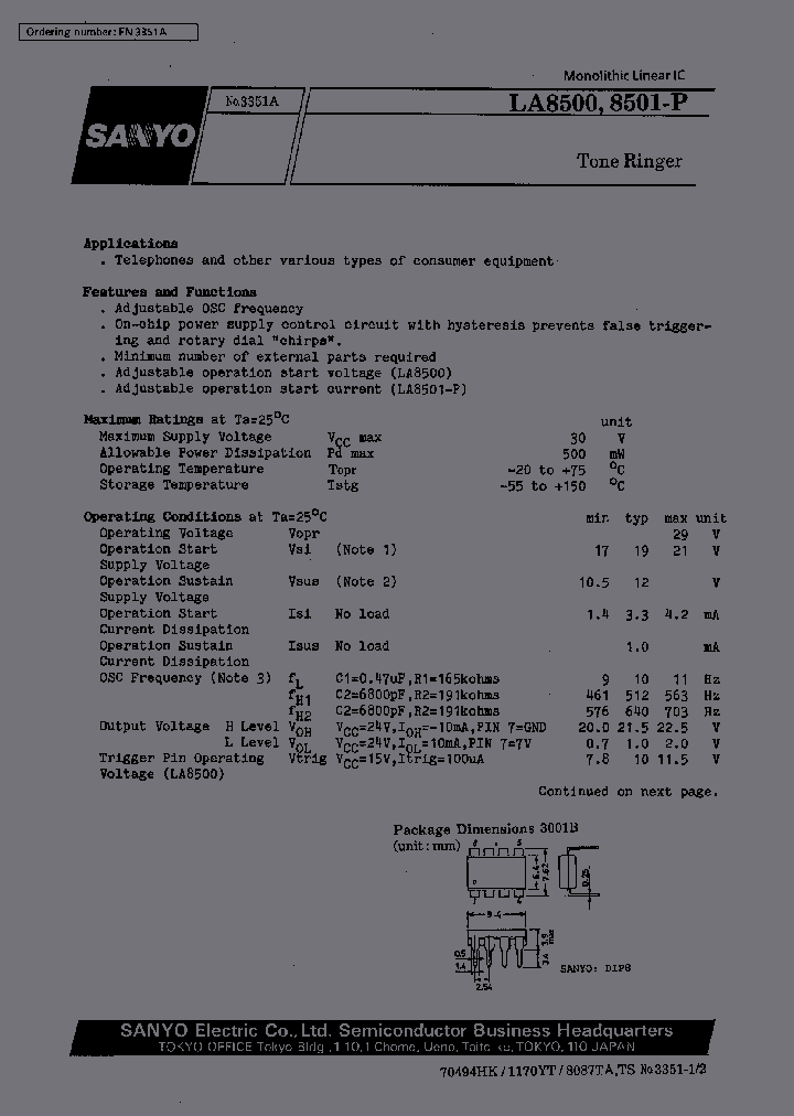 LA8501-P_116297.PDF Datasheet