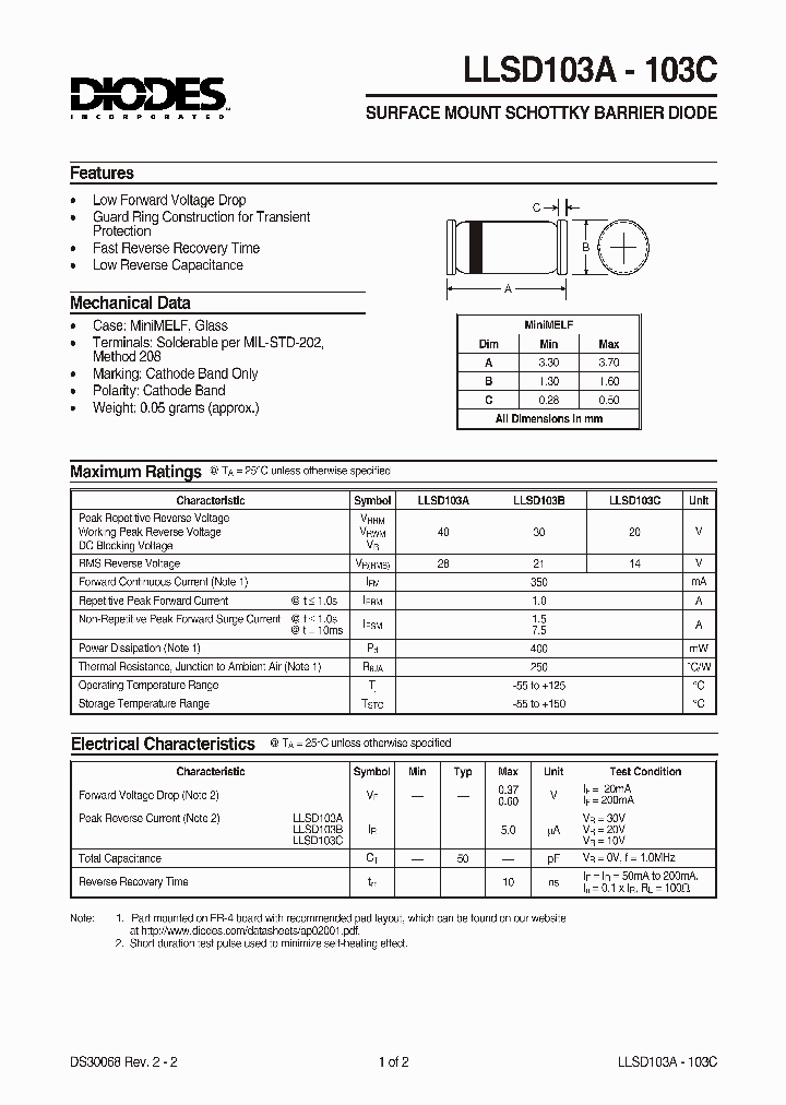 LLSD103C_157112.PDF Datasheet