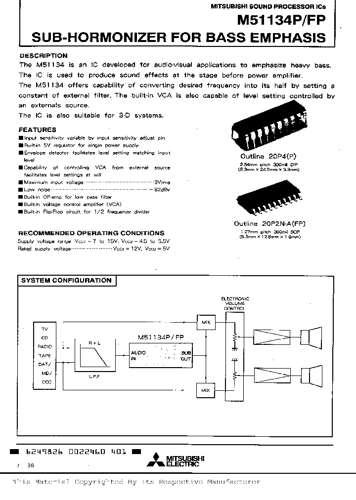 M51134FP_198438.PDF Datasheet