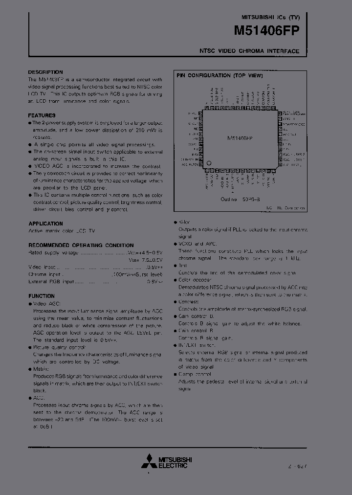 M51406FP_186414.PDF Datasheet