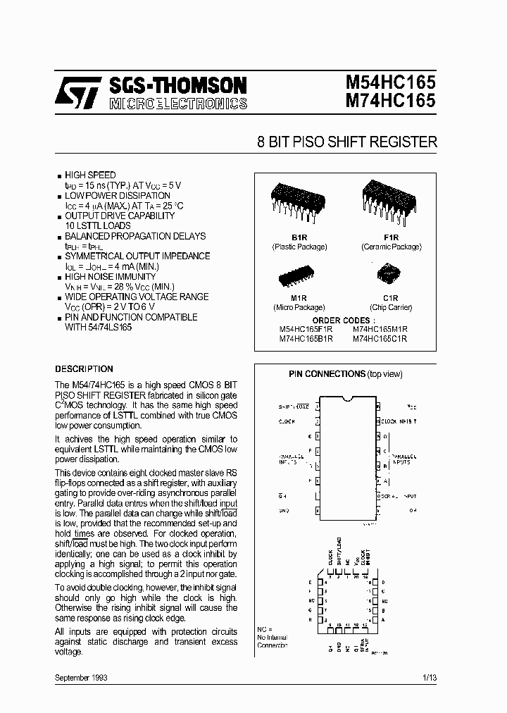 M74HC165_276851.PDF Datasheet