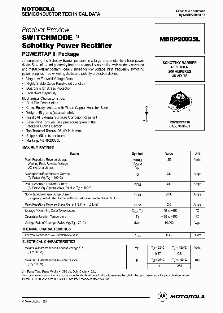 MBRP20035LD_331964.PDF Datasheet