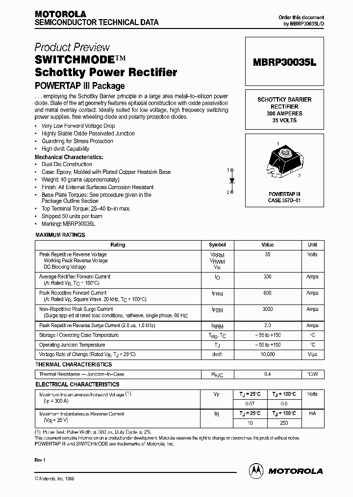 MBRP30035LD_331963.PDF Datasheet