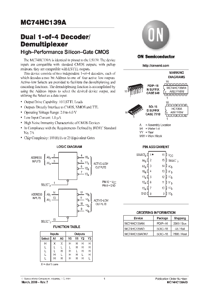 MC74HC139A_322470.PDF Datasheet