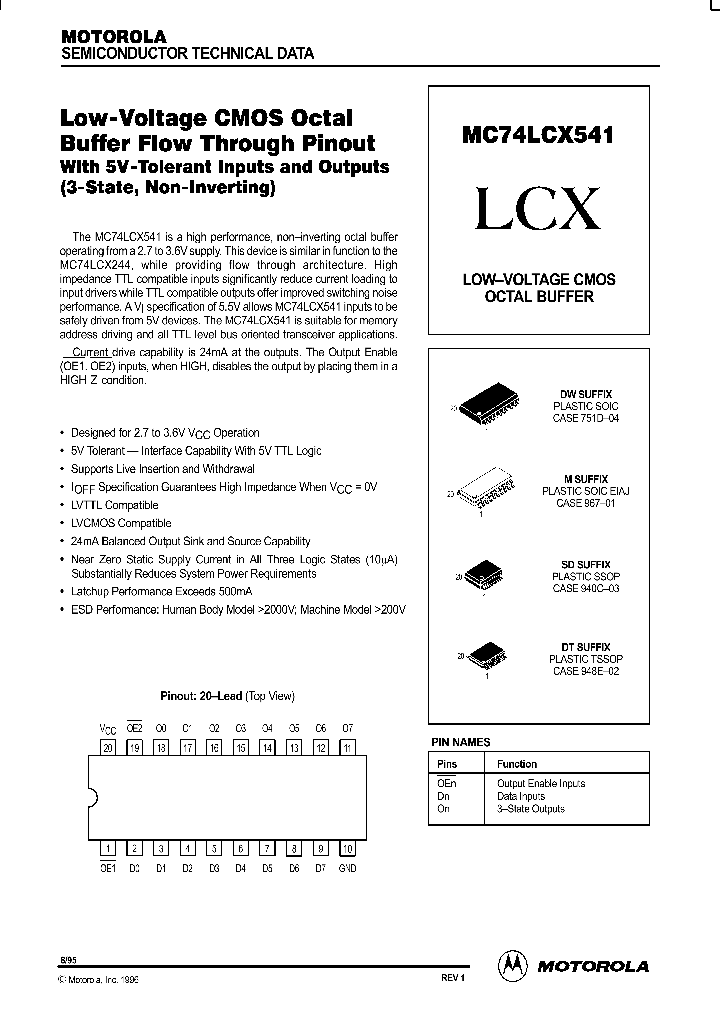MC74LCX541_233491.PDF Datasheet