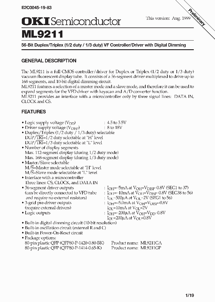 ML9211_311185.PDF Datasheet