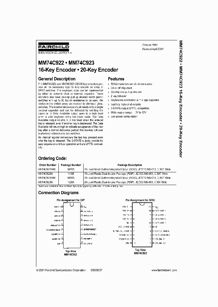 MM74C922_374935.PDF Datasheet