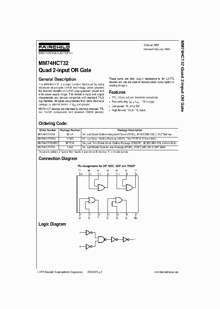 MM74HCT32_314302.PDF Datasheet