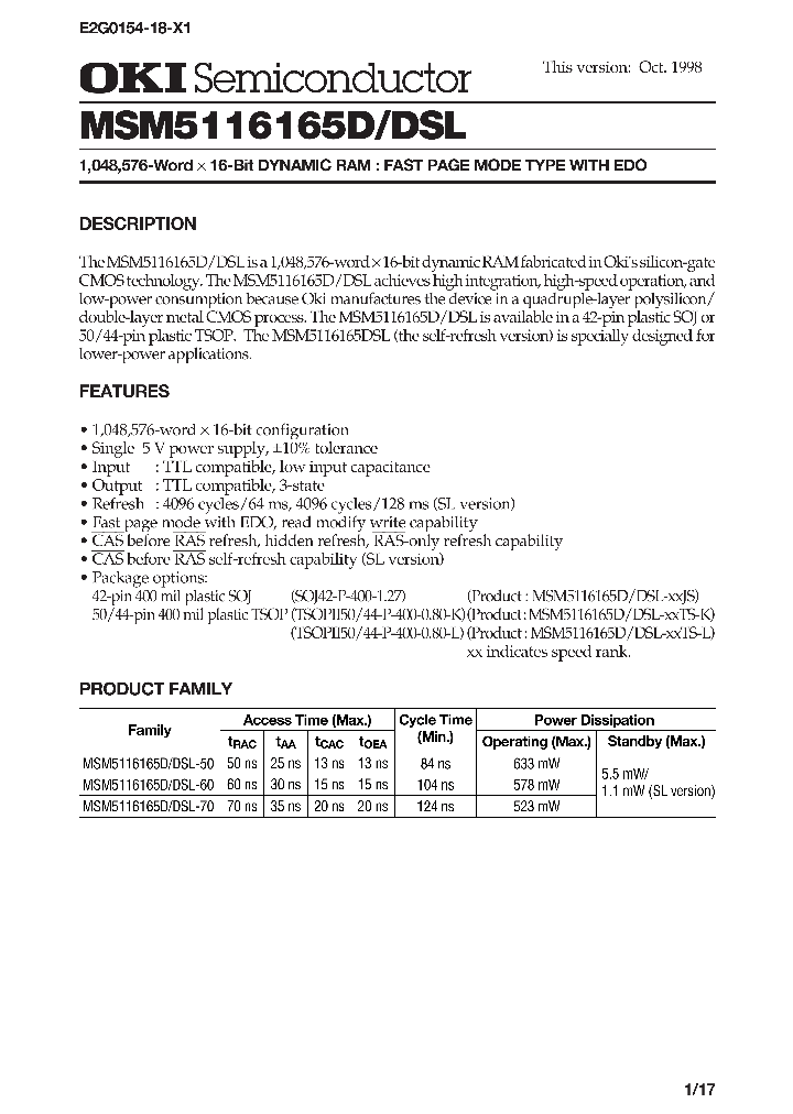 MSM5116165DSL_306023.PDF Datasheet