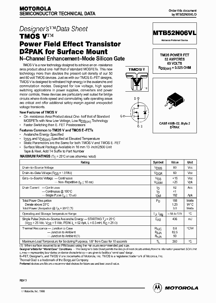 MTB52N06VLD_341299.PDF Datasheet