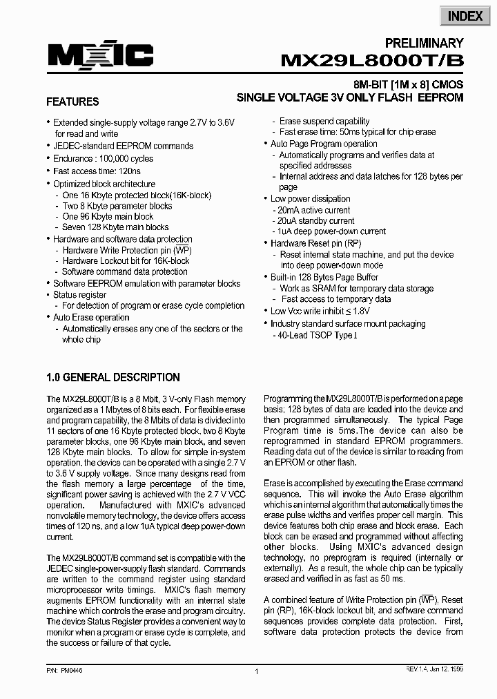 MX29L8000TB_349141.PDF Datasheet