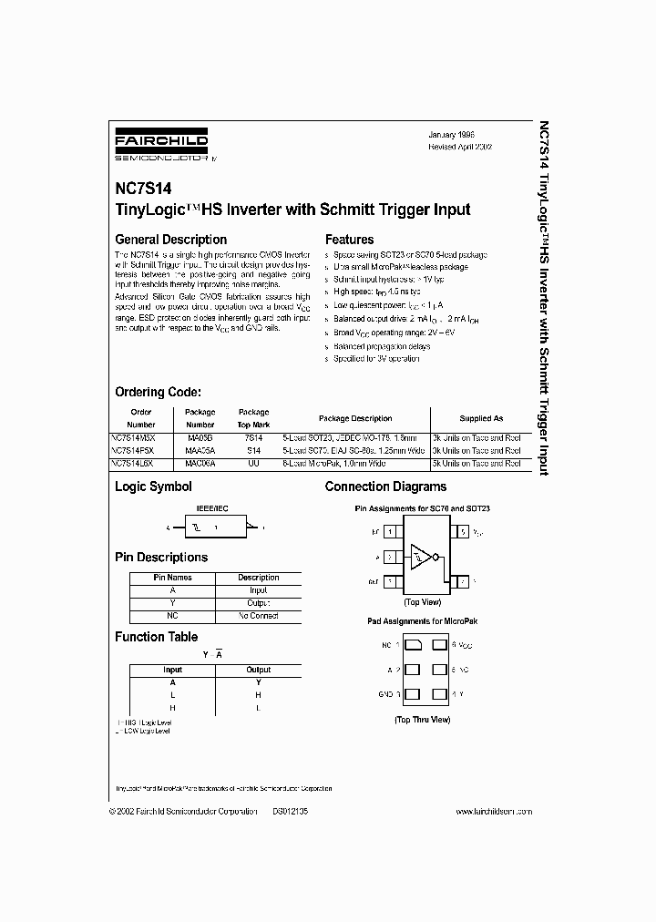 NC7S14_308454.PDF Datasheet