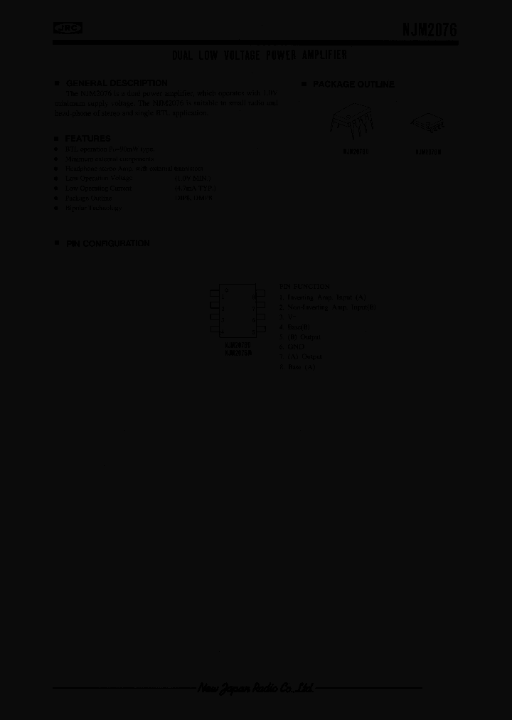 NJM2076_311457.PDF Datasheet