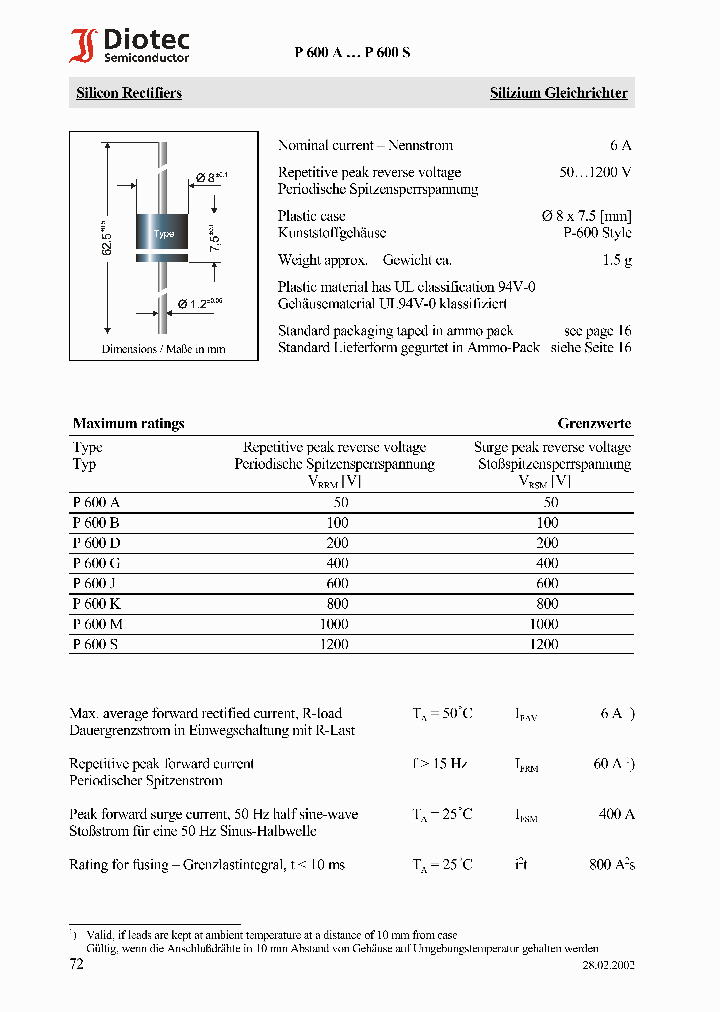 P600A_324346.PDF Datasheet