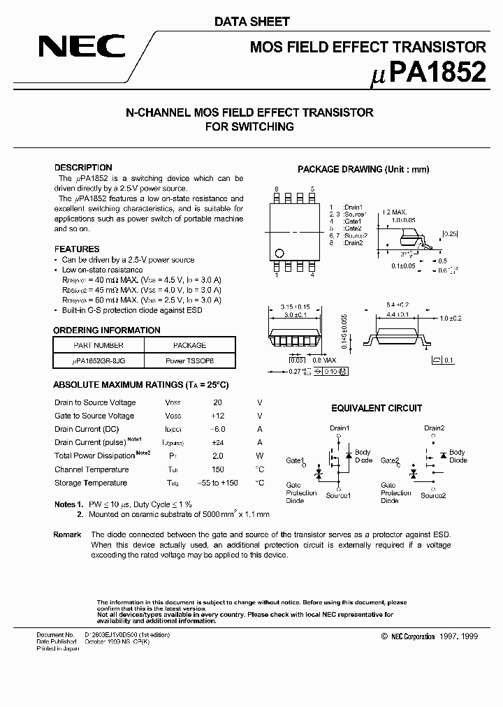 UPA1852_144678.PDF Datasheet