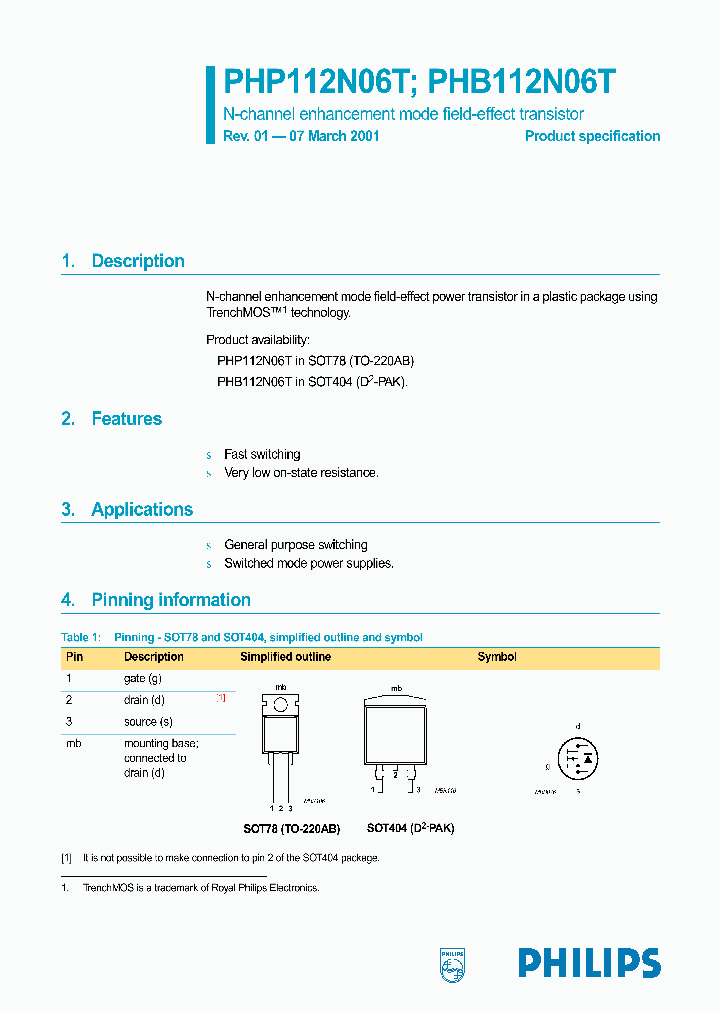 PHP112N06T_305663.PDF Datasheet