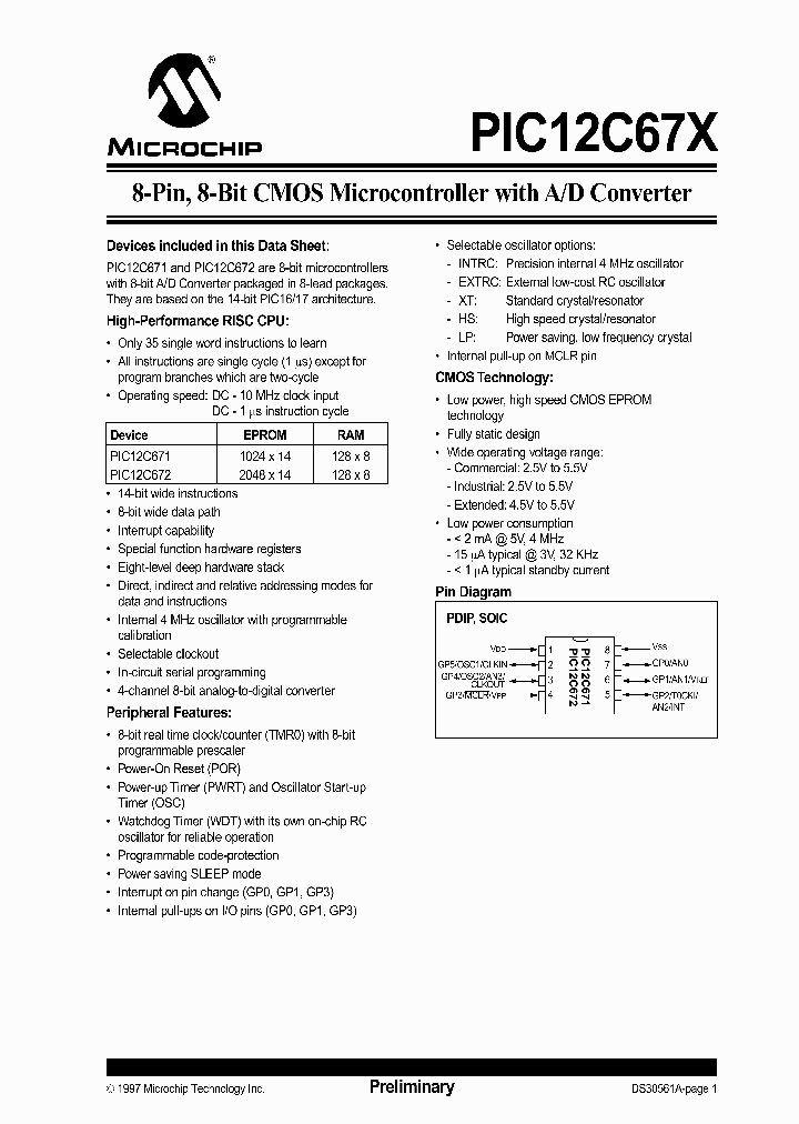 PIC12C672T_334204.PDF Datasheet