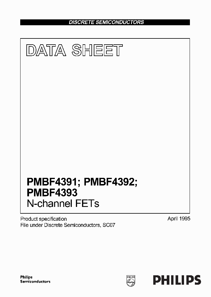 PMBF4392_309261.PDF Datasheet