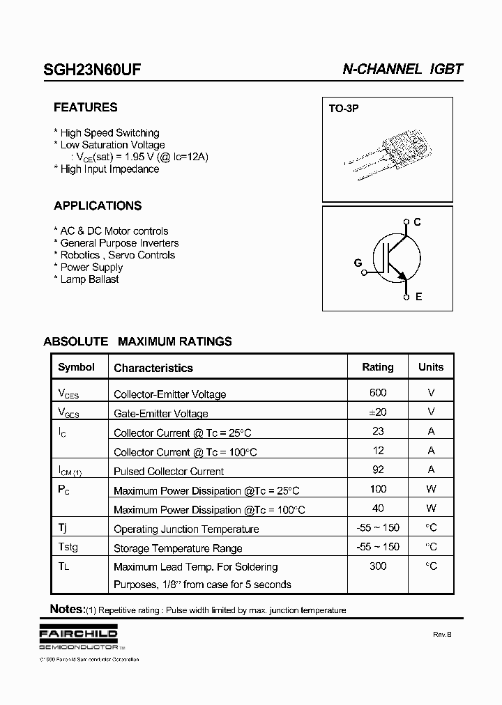 SGH23N60UF_309138.PDF Datasheet