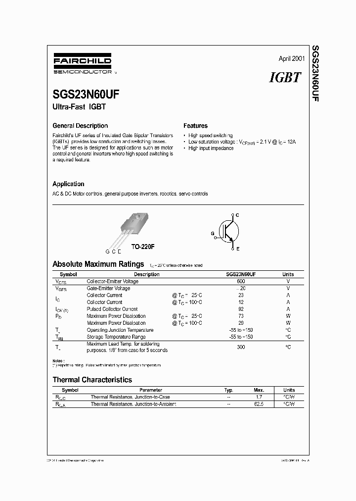 SGS23N60UF_309142.PDF Datasheet