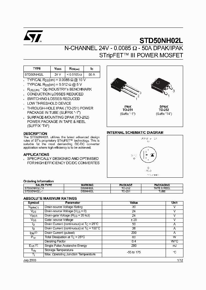 STD50NH02L_381842.PDF Datasheet