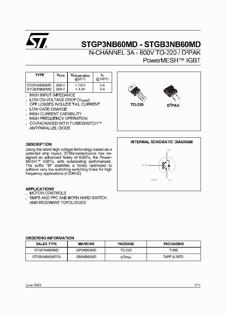 STGP3NB60MD_324918.PDF Datasheet