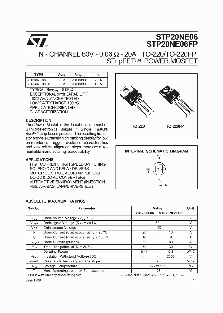 STP20NE06_125713.PDF Datasheet