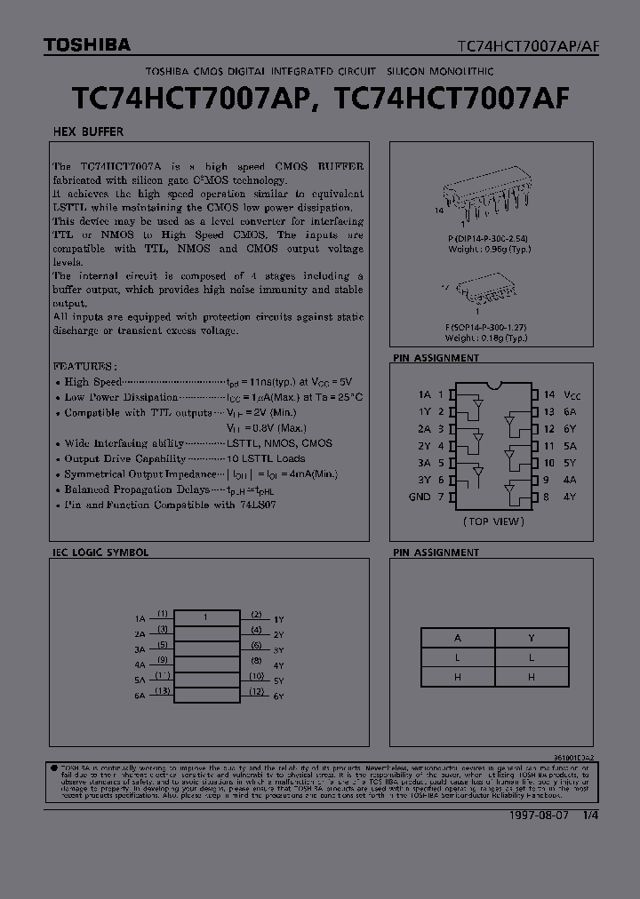 TC74HCT7007AF_100357.PDF Datasheet