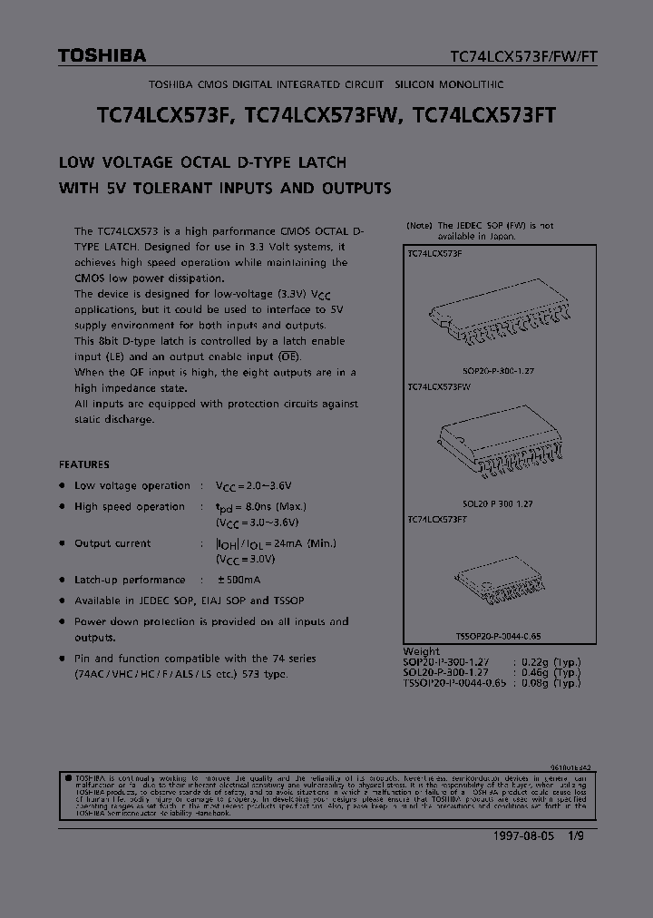 TC74LCX573F_98106.PDF Datasheet