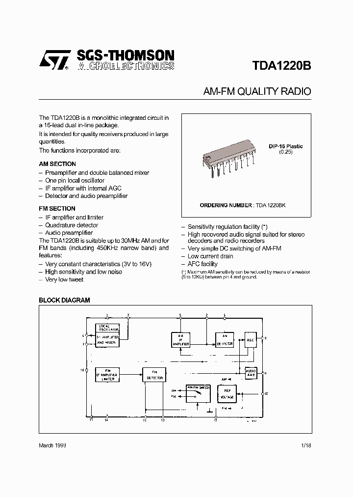 TDA1220B_156182.PDF Datasheet