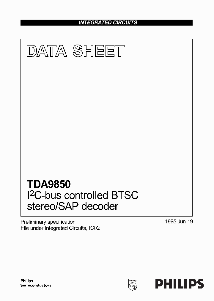 TDA9850_312501.PDF Datasheet