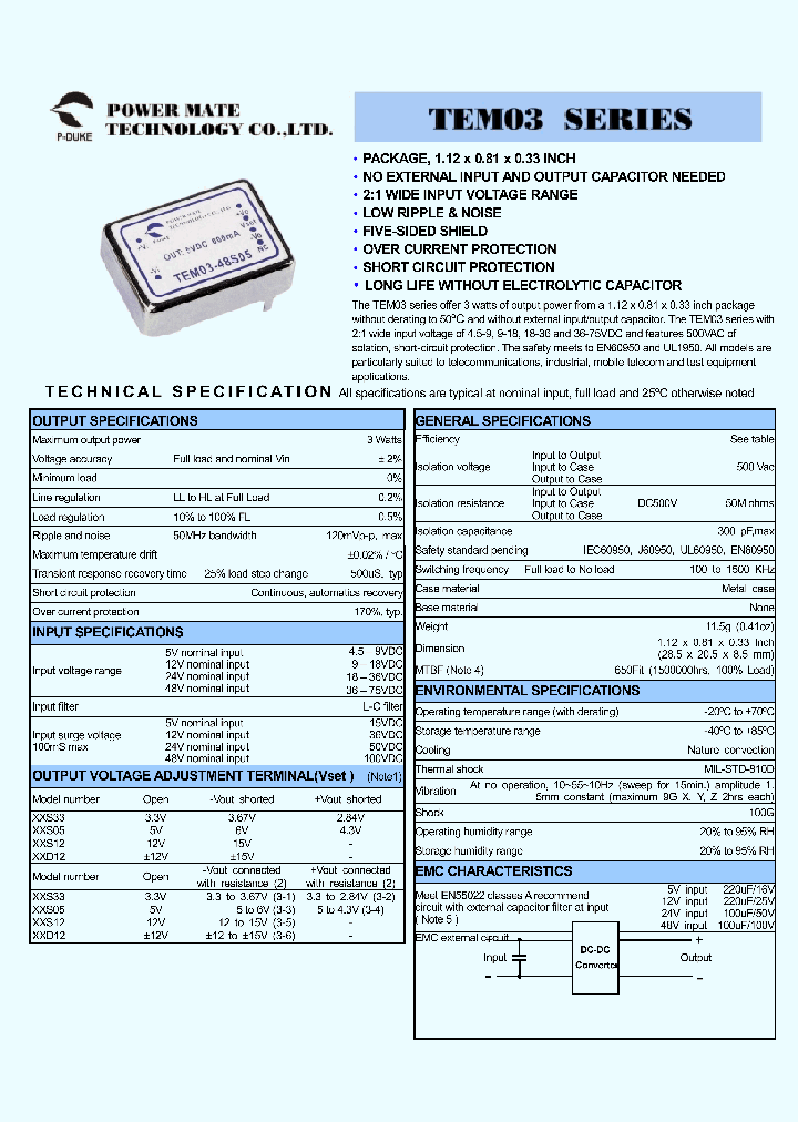 TEM03-05S05_342436.PDF Datasheet