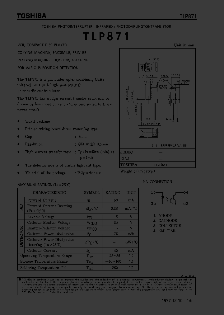 TLP871_328255.PDF Datasheet