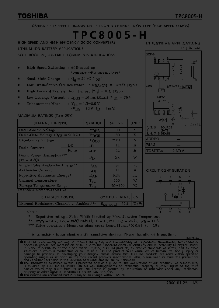 TPC8005-H_310994.PDF Datasheet