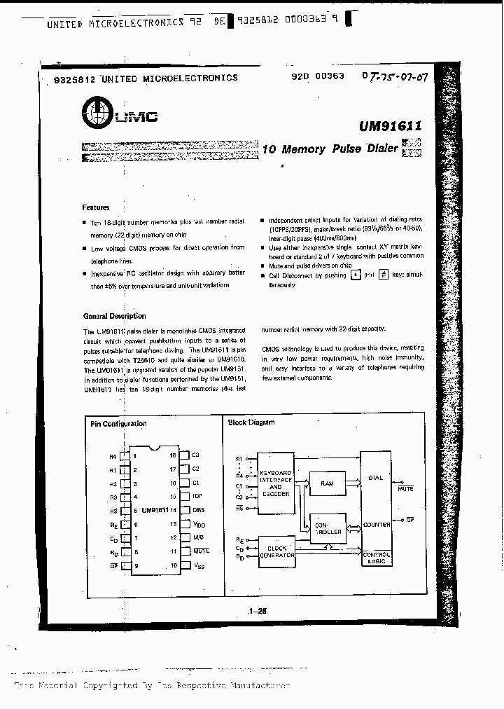 UM91611_349732.PDF Datasheet