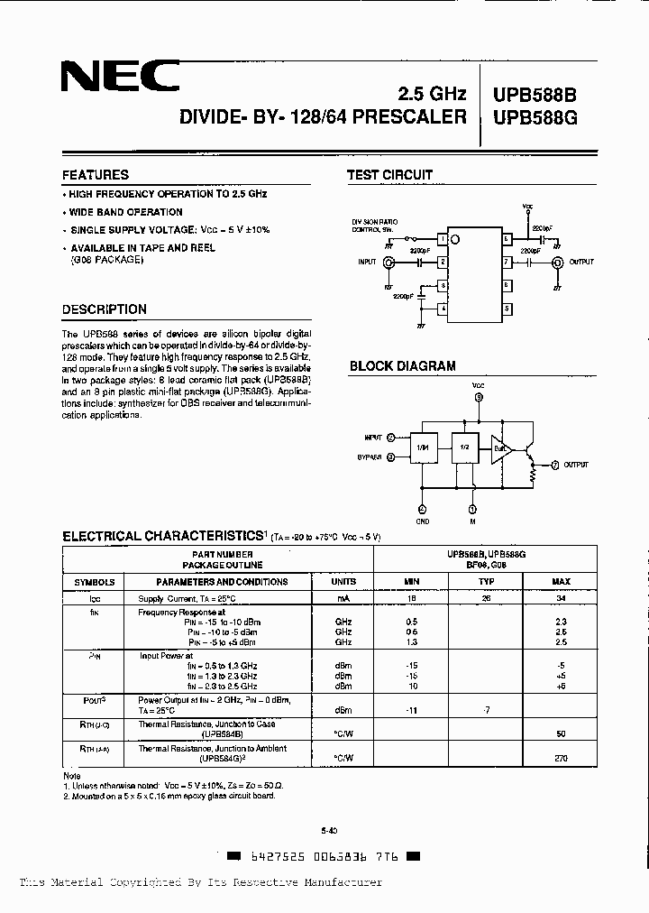 UPB588B_362098.PDF Datasheet