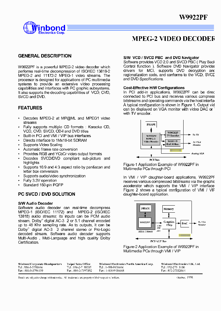 W9922PF_334763.PDF Datasheet