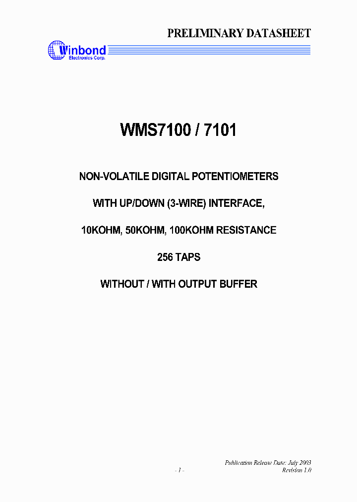 WMS7100_312951.PDF Datasheet