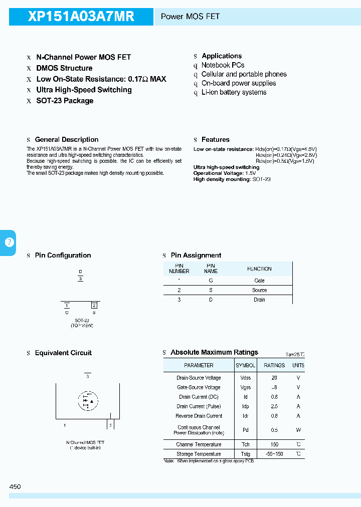 XP151A03A7MR_190561.PDF Datasheet