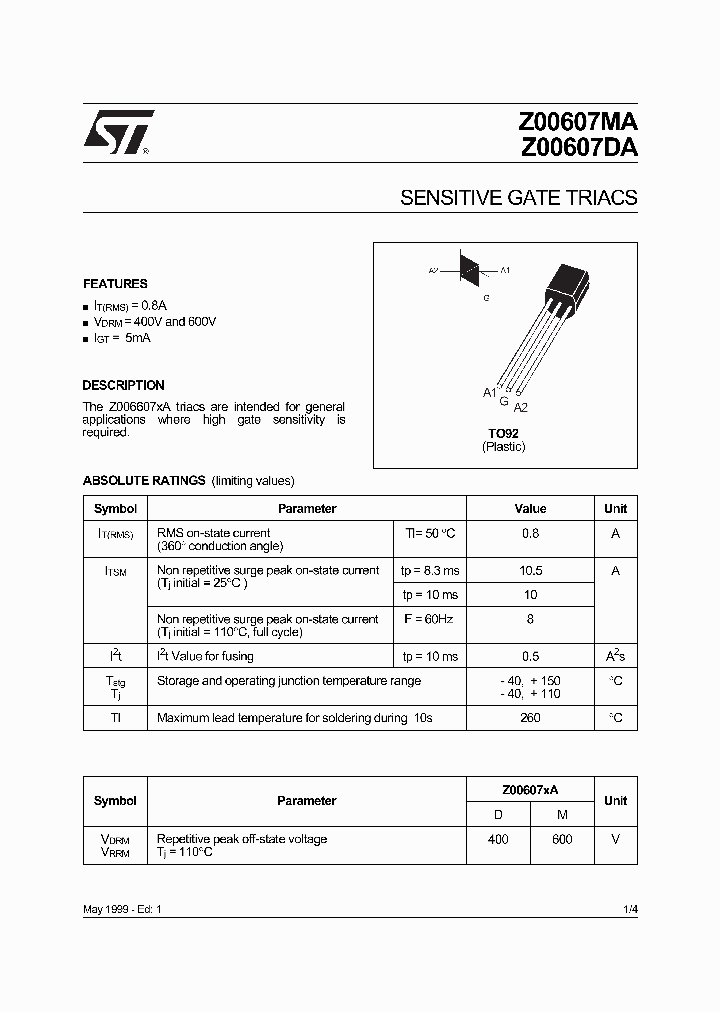 Z00607DA_35066.PDF Datasheet