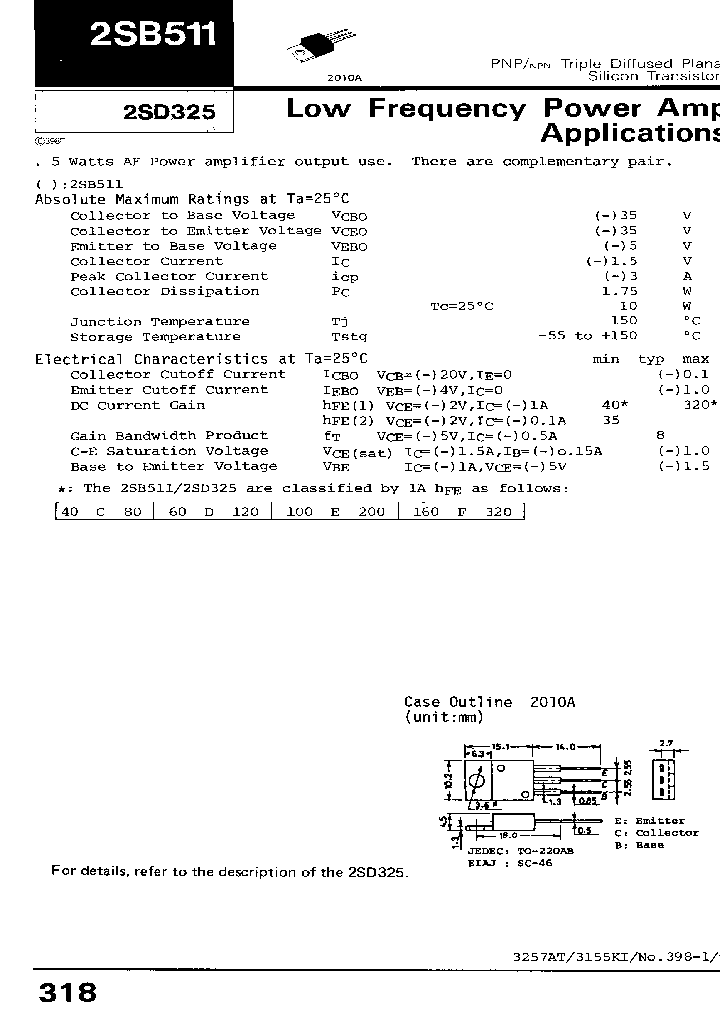 2SB511_417486.PDF Datasheet