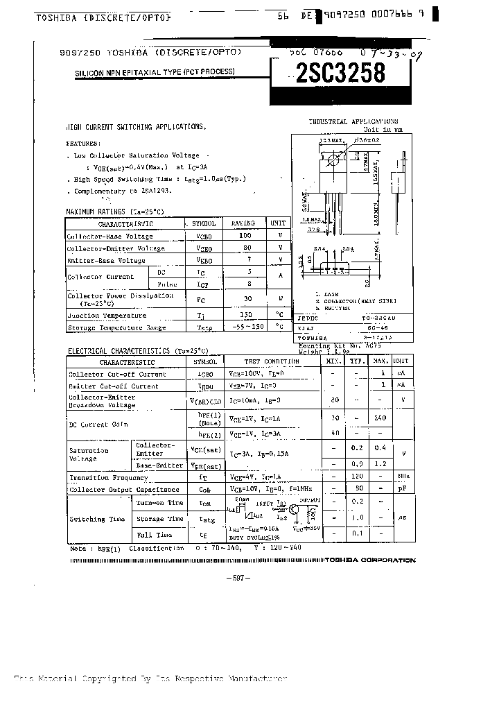 2SC3258_427901.PDF Datasheet