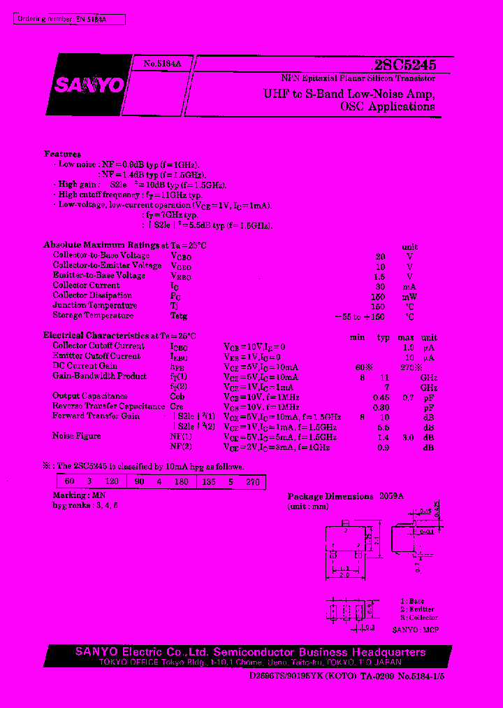 2SC5245_413142.PDF Datasheet