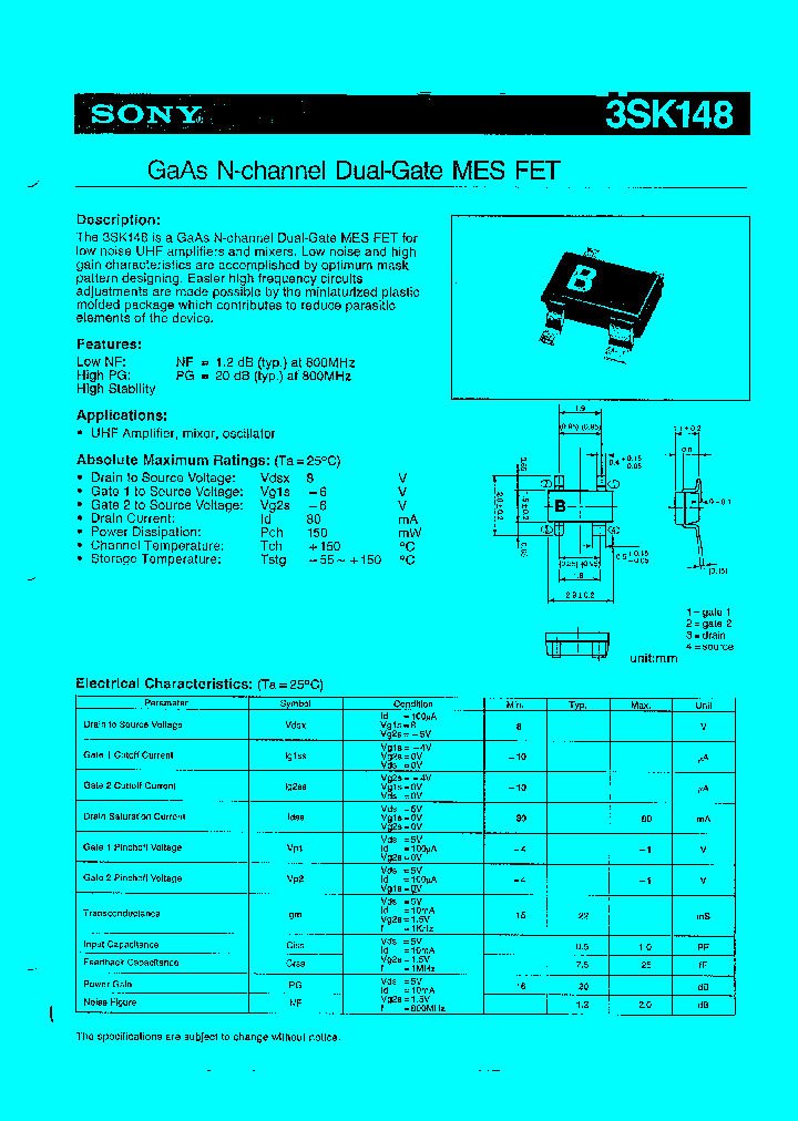 3SK148_414662.PDF Datasheet