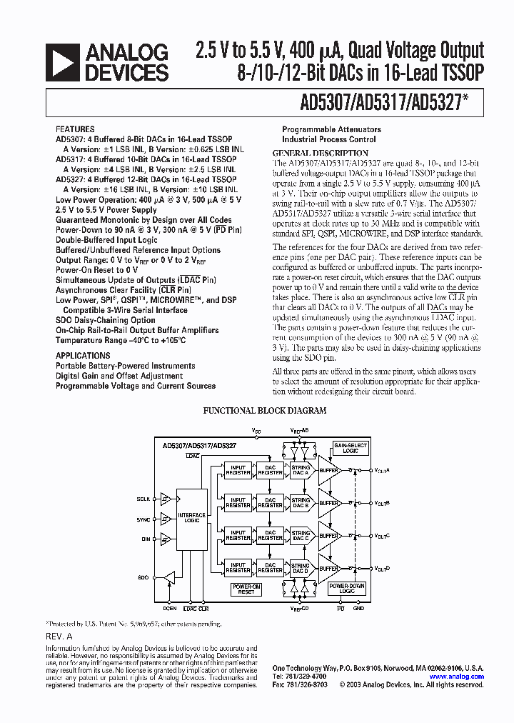 AD5327BRU_394291.PDF Datasheet