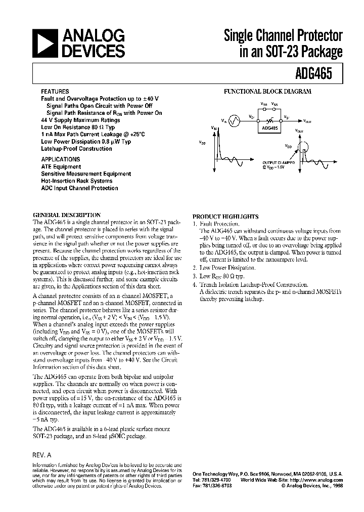 ADG465BRM_396581.PDF Datasheet