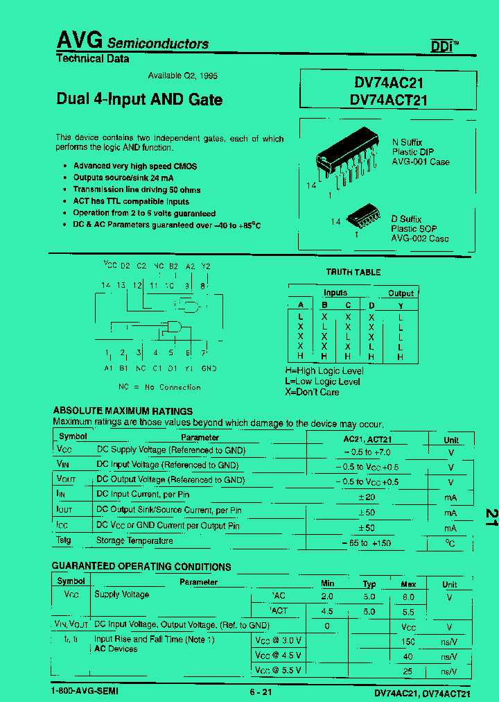 DV74ACT21_419636.PDF Datasheet