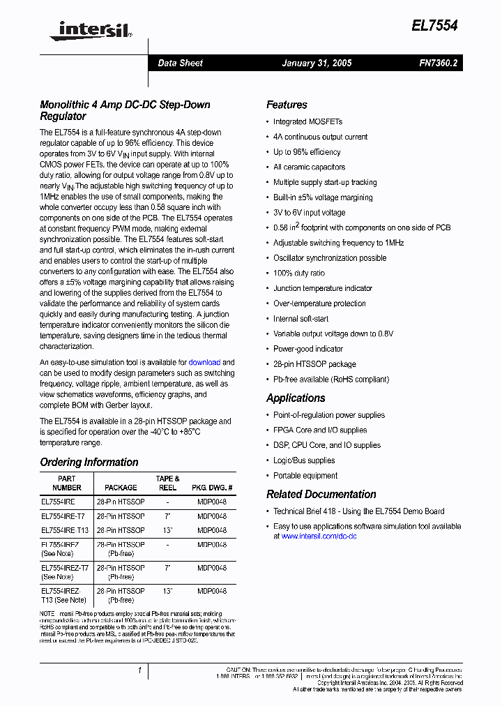 EL7554IRE_341529.PDF Datasheet